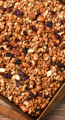 Céréales granola aux fruits secs