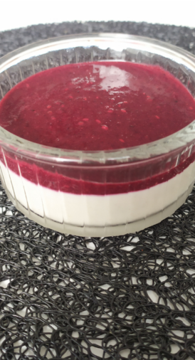 Panna Cotta et coulis de fruits