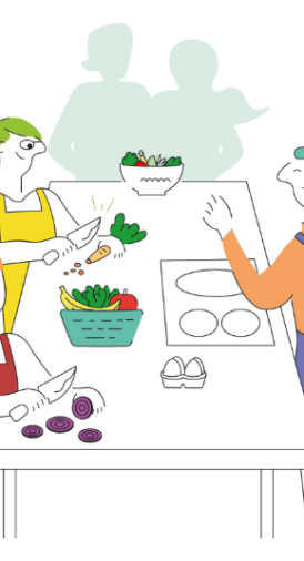 Je cuisine et déguste un repas anti-stress