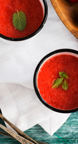 Soupe de fruits rouges et chocolat noir