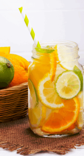 Eau aromatisée aux 4 agrumes