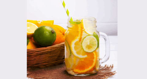 Eau aromatisée aux 4 agrumes