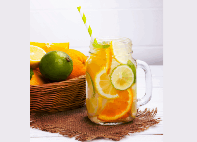 Eau aromatisée aux 4 agrumes