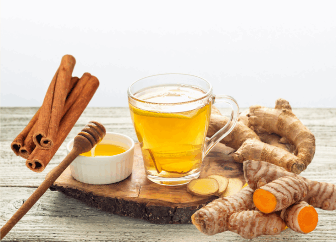 Tisane anti-inflammatoire au curcuma