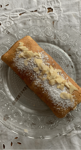 Bûche à l’ananas rôti et à la vanille