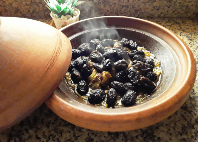 Tajine d’agneau aux pruneaux et amandes