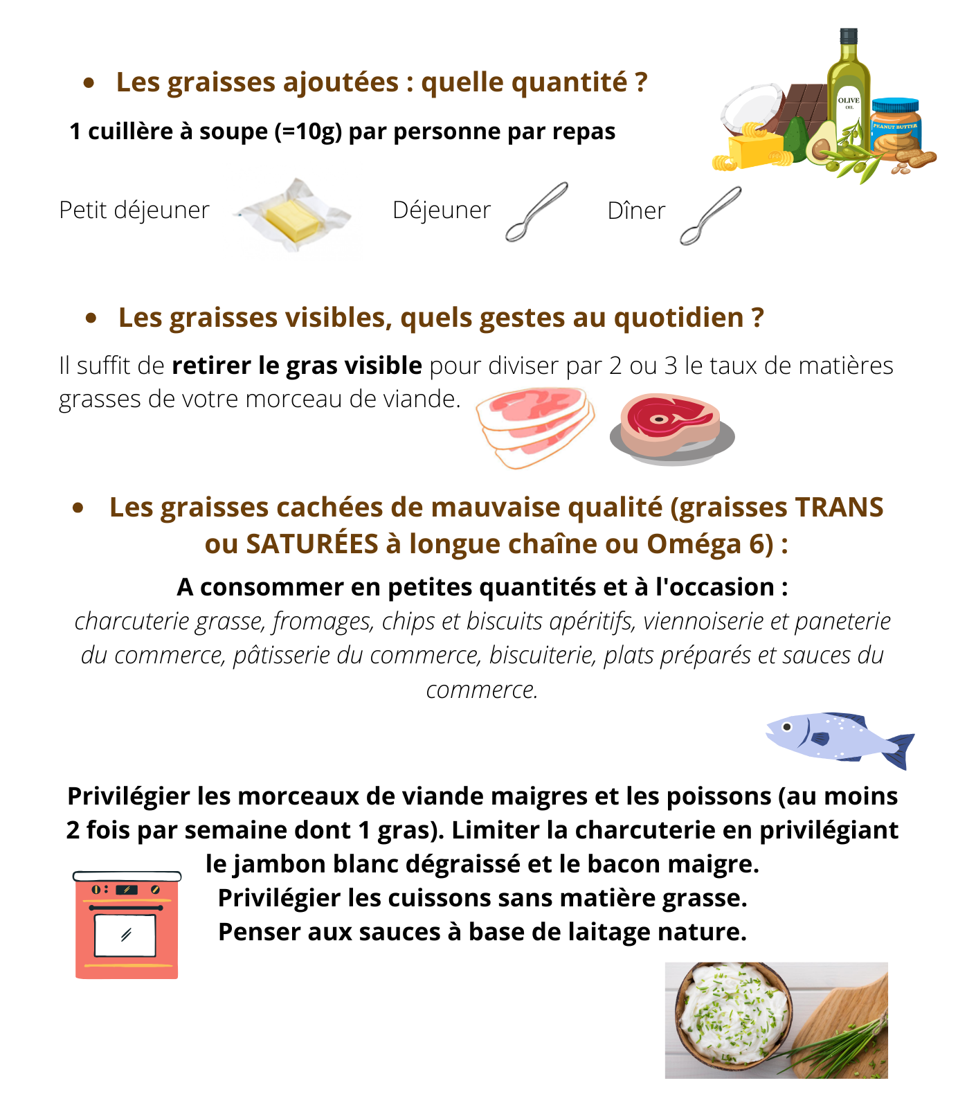 Les graisses en pratique