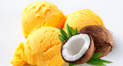 Glace ananas, mangue et coco