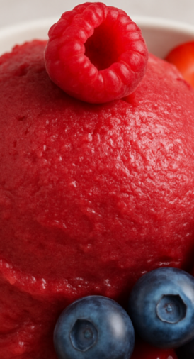 Glace aux fruits et au yaourt