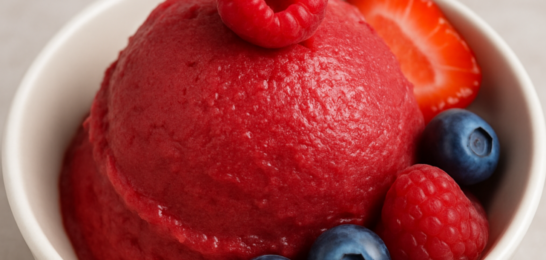 Glace aux fruits et au yaourt